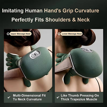 NEW Bionic Neck Shoulder Massager N7 Kneading Massager Shawl 3-Level Modes Neck Cervical Waist Leg Body Muscles Massage Pillow